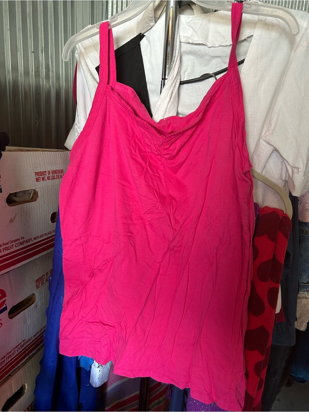 Women’s Vintage Bright Pink Tank Top
